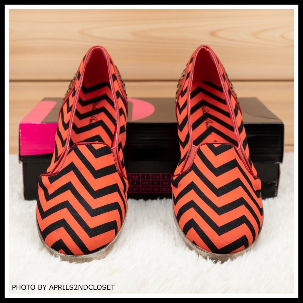 SLIP ON FLATS OXFORD BLACK PRINT STUD SNEAKERS - Picture 6 of 16